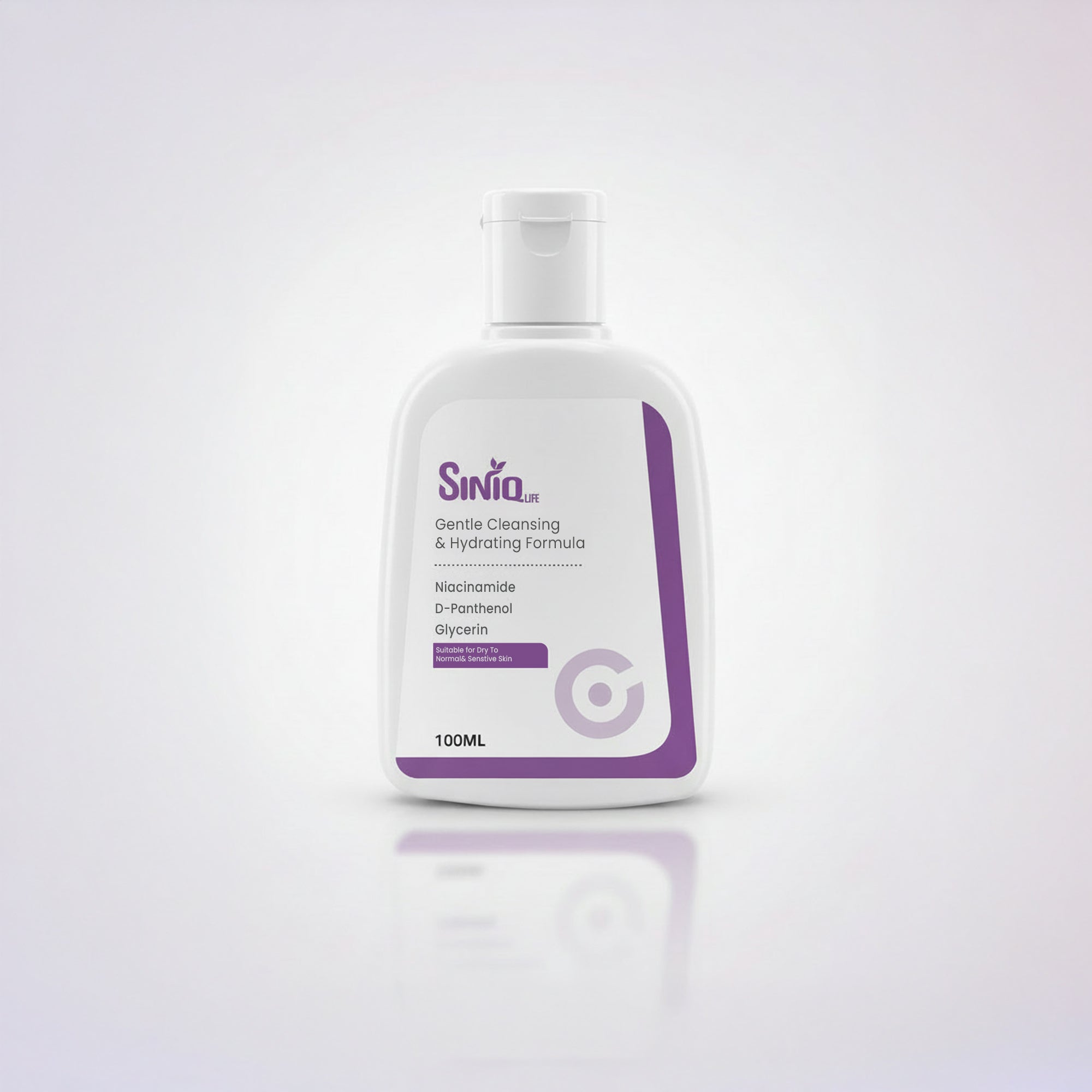 Siniq Life Gentle Cleanser front side